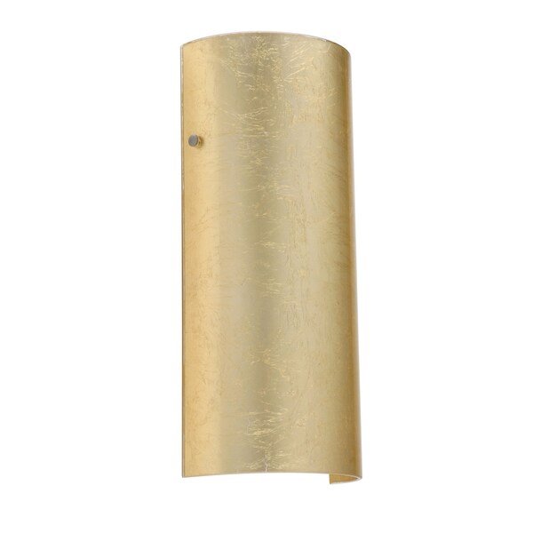 Besa Lighting Torre 14 Wall Sconce, Gold Foil, Satin Nickel Cap Finish, 1x75W Incandescent 8192GF-SN - main